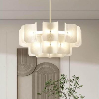 Modern White Chandelier